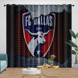 Load image into Gallery viewer, FC Dallas Curtains Blackout Window Drapes Room Decoration