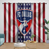 Load image into Gallery viewer, FC Dallas Curtains Blackout Window Drapes Room Decoration