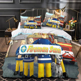 Load image into Gallery viewer, Fireman Sam Bedding Set Duvet Cover Without Filler