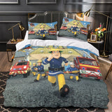 Load image into Gallery viewer, Fireman Sam Bedding Set Duvet Cover Without Filler