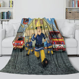 Load image into Gallery viewer, Fireman Sam Blanket Flannel Fleece Throw Room Decoration