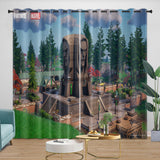 Load image into Gallery viewer, Fortnite Chapter 5 Season 4 Curtains Blackout Window Drapes Room Decoration