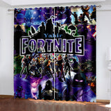 Load image into Gallery viewer, Fortnite Curtains Blackout Window Treatments Drapes