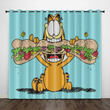 Load image into Gallery viewer, Garfield Curtains Pattern Blackout Window Drapes