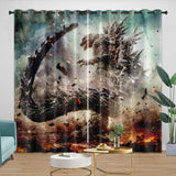 Load image into Gallery viewer, Godzilla Minus One Curtains Blackout Window Drapes