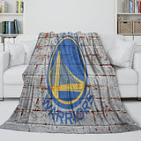 Laden Sie das Bild in den Galerie-Viewer, Golden State Warriors Blanket Flannel Fleece Throw Room Decoration