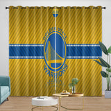 Charger l&#39;image dans la visionneuse de la galerie, Golden State Warriors Curtains Blackout Window Drapes Room Decoration