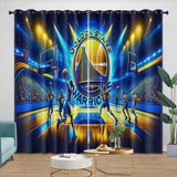 Charger l&#39;image dans la visionneuse de la galerie, Golden State Warriors Curtains Blackout Window Drapes Room Decoration