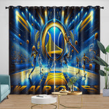 Charger l&#39;image dans la visionneuse de la galerie, Golden State Warriors Curtains Blackout Window Drapes Room Decoration