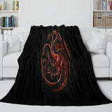 Charger l&#39;image dans la visionneuse de la galerie, House of the Dragon Blanket Flannel Fleece Throw Room Decoration