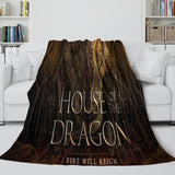 Charger l&#39;image dans la visionneuse de la galerie, House of the Dragon Blanket Flannel Fleece Throw Room Decoration