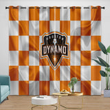 Charger l&#39;image dans la visionneuse de la galerie, Houston Dynamo Curtains Blackout Window Drapes Room Decoration