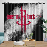 Charger l&#39;image dans la visionneuse de la galerie, Houston Rockets Curtains Blackout Window Drapes Room Decoration