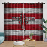 Charger l&#39;image dans la visionneuse de la galerie, Houston Rockets Curtains Blackout Window Drapes Room Decoration