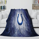 Charger l&#39;image dans la visionneuse de la galerie, Indianapolis Colts Blanket Flannel Fleece Throw Room Decoration