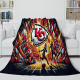 Charger l&#39;image dans la visionneuse de la galerie, Kansas City Chiefs Blanket Flannel Fleece Throw Room Decoration