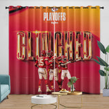 Charger l&#39;image dans la visionneuse de la galerie, Kansas City Chiefs Curtains Blackout Window Drapes Room Decoration