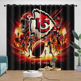 Carica l&#39;immagine nel visualizzatore Galleria, Kansas City Chiefs Curtains Blackout Window Drapes Room Decoration