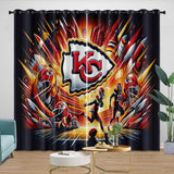 Load image into Gallery viewer, Kansas City Chiefs Curtains Blackout Window Drapes Room Decoration