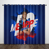 Load image into Gallery viewer, Kylian Mbappé Curtains Pattern Blackout Window Drapes