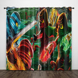 Load image into Gallery viewer, LEGO Ninjago Curtains Pattern Blackout Window Drapes