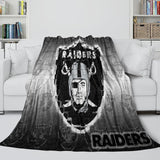 Charger l&#39;image dans la visionneuse de la galerie, Las Vegas Raiders Blanket Flannel Fleece Throw Room Decoration