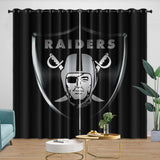 Load image into Gallery viewer, Las Vegas Raiders Curtains Blackout Window Drapes Room Decoration