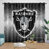 Load image into Gallery viewer, Las Vegas Raiders Curtains Blackout Window Drapes Room Decoration