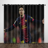 Load image into Gallery viewer, Lionel Messi Curtains Pattern Blackout Window Drapes