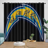 Charger l&#39;image dans la visionneuse de la galerie, Los Angeles Chargers Curtains Blackout Window Drapes Room Decoration