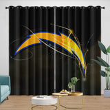 Charger l&#39;image dans la visionneuse de la galerie, Los Angeles Chargers Curtains Blackout Window Drapes Room Decoration