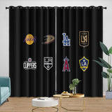 Laden Sie das Bild in den Galerie-Viewer, Los Angeles FC Curtains Blackout Window Drapes Room Decoration