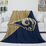 Laden Sie das Bild in den Galerie-Viewer, Los Angles Rams Blanket Flannel Fleece Throw Room Decoration