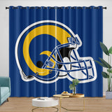 Carica l&#39;immagine nel visualizzatore Galleria, Los Angles Rams Curtains Blackout Window Drapes Room Decoration