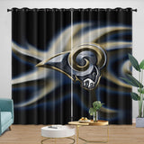 Carica l&#39;immagine nel visualizzatore Galleria, Los Angles Rams Curtains Blackout Window Drapes Room Decoration