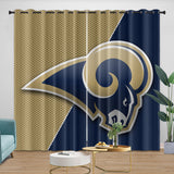 Carica l&#39;immagine nel visualizzatore Galleria, Los Angles Rams Curtains Blackout Window Drapes Room Decoration