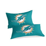 Laden Sie das Bild in den Galerie-Viewer, Miami Dolphins Bedding Set Duvet Cover Without Filler