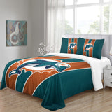 Laden Sie das Bild in den Galerie-Viewer, Miami Dolphins Bedding Set Duvet Cover Without Filler