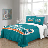 Laden Sie das Bild in den Galerie-Viewer, Miami Dolphins Bedding Set Duvet Cover Without Filler