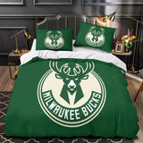 Carica l&#39;immagine nel visualizzatore Galleria, Milwaukee Bucks Bedding Set Duvet Cover Without Filler