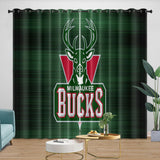 Charger l&#39;image dans la visionneuse de la galerie, Milwaukee Bucks Curtains Blackout Window Drapes Room Decoration