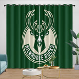 Charger l&#39;image dans la visionneuse de la galerie, Milwaukee Bucks Curtains Blackout Window Drapes Room Decoration