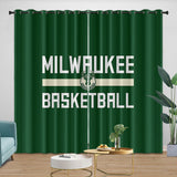 Charger l&#39;image dans la visionneuse de la galerie, Milwaukee Bucks Curtains Blackout Window Drapes Room Decoration