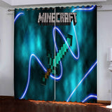 Laden Sie das Bild in den Galerie-Viewer, Minecraft Curtains Blackout Window Treatments Drapes