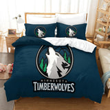 Carica l&#39;immagine nel visualizzatore Galleria, Minnesota Timberwolves Bedding Set Duvet Cover Without Filler