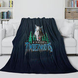 Charger l&#39;image dans la visionneuse de la galerie, Minnesota Timberwolves Blanket Flannel Fleece Throw Room Decoration