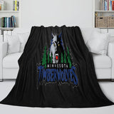 Charger l&#39;image dans la visionneuse de la galerie, Minnesota Timberwolves Blanket Flannel Fleece Throw Room Decoration