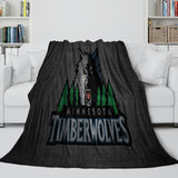 Charger l&#39;image dans la visionneuse de la galerie, Minnesota Timberwolves Blanket Flannel Fleece Throw Room Decoration