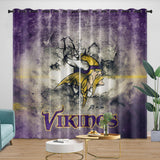 Charger l&#39;image dans la visionneuse de la galerie, Minnesota Vikings Curtains Blackout Window Drapes Room Decoration