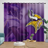 Charger l&#39;image dans la visionneuse de la galerie, Minnesota Vikings Curtains Blackout Window Drapes Room Decoration